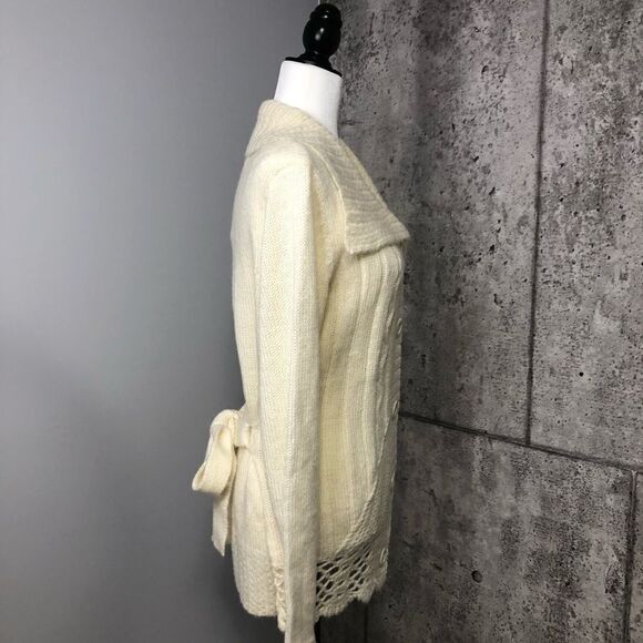 𝅺🆕 Carducci Woolblend Ivory sweater Cardigan - Picture 2 of 9